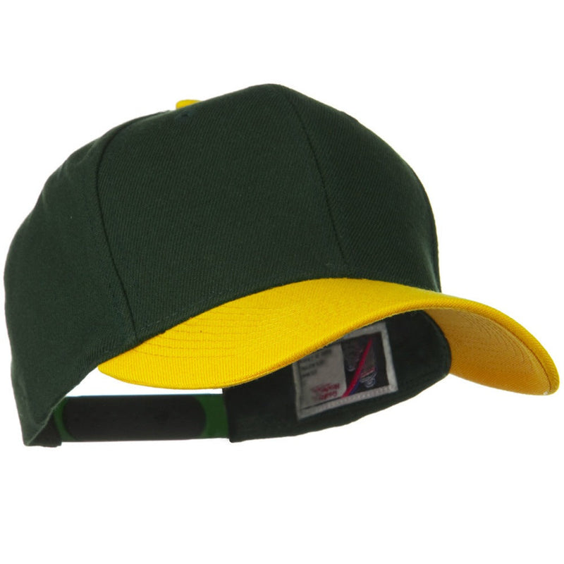 Two Tone Wool Blend Prostyle Snapback Cap