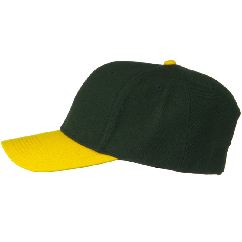 Two Tone Wool Blend Prostyle Snapback Cap