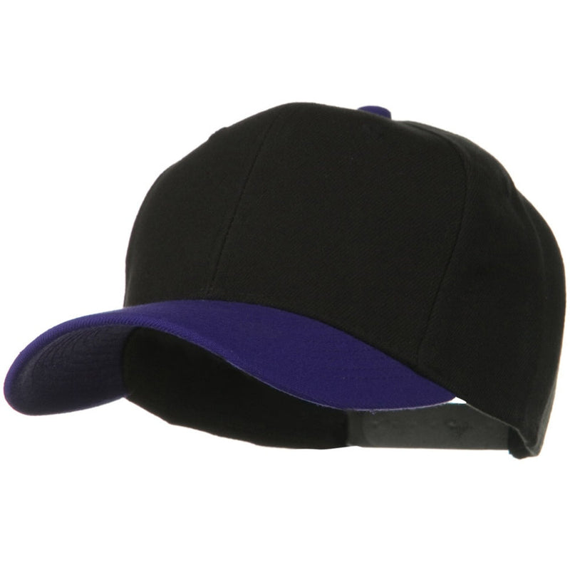 Two Tone Wool Blend Prostyle Snapback Cap