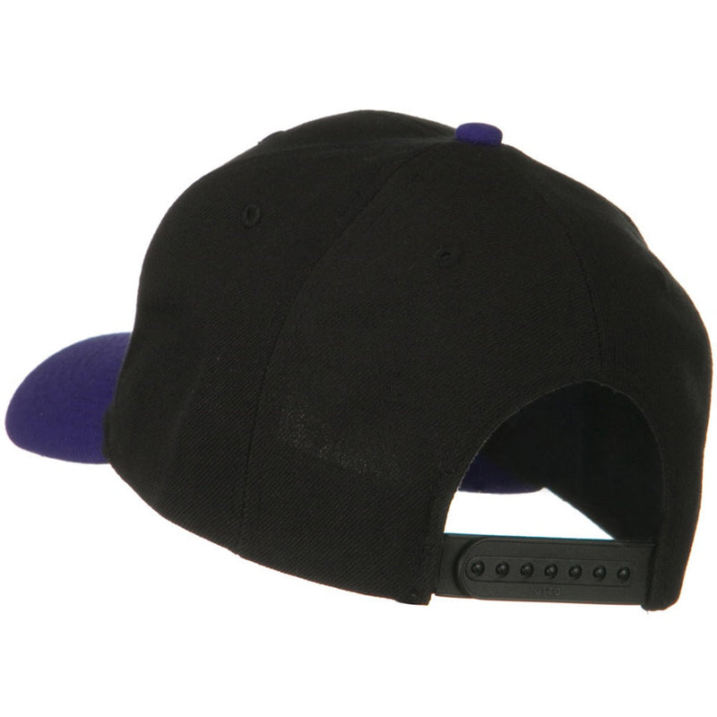 Two Tone Wool Blend Prostyle Snapback Cap