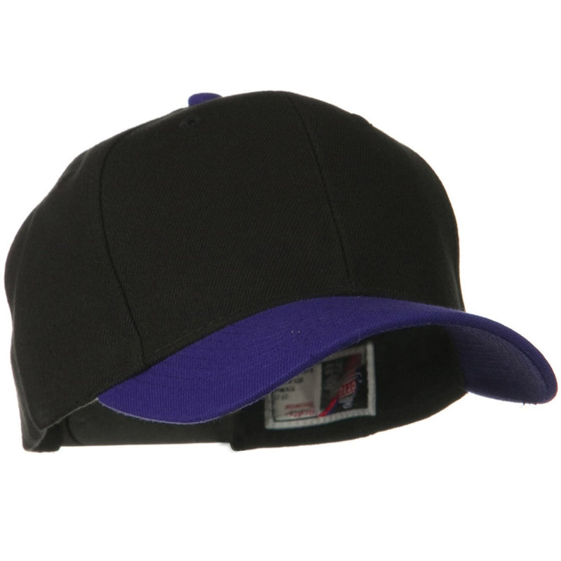 Two Tone Wool Blend Prostyle Snapback Cap