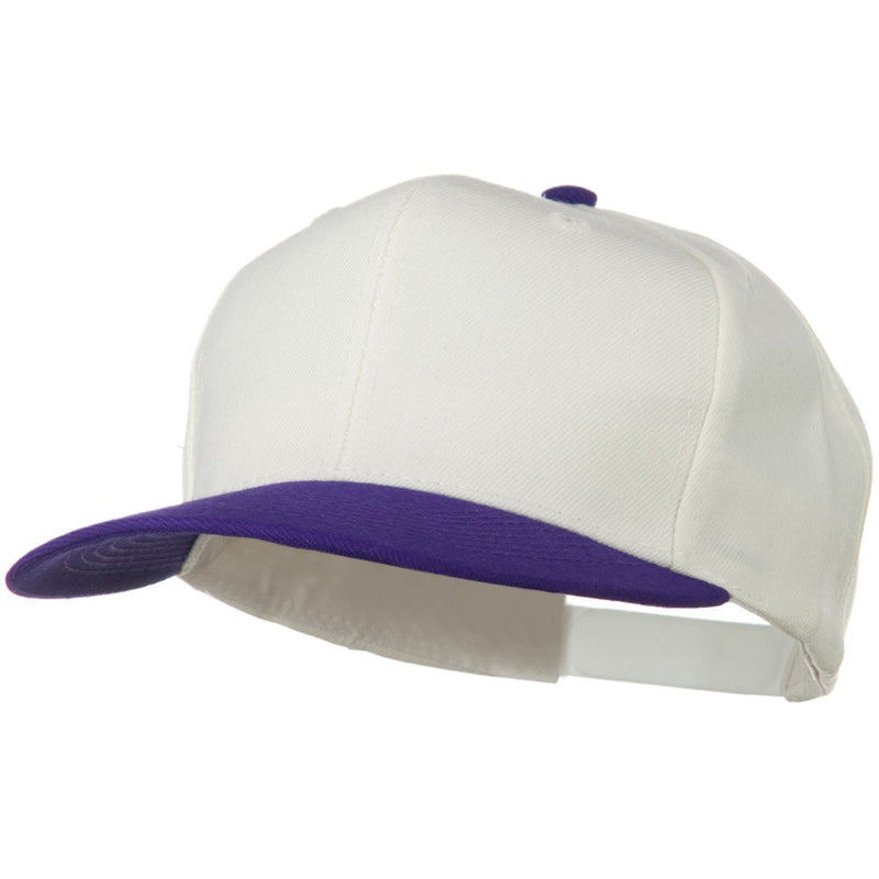 Two Tone Wool Blend Prostyle Snapback Cap