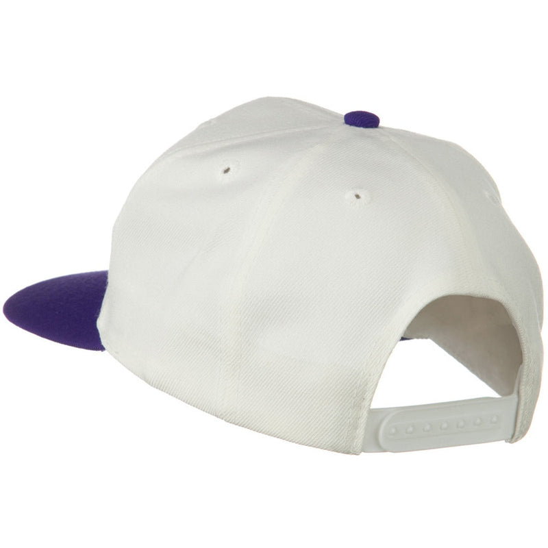 Two Tone Wool Blend Prostyle Snapback Cap