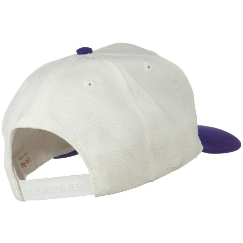 Two Tone Wool Blend Prostyle Snapback Cap