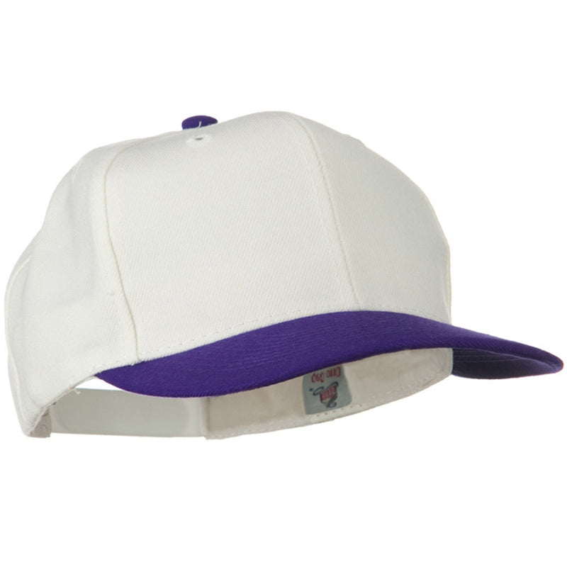 Two Tone Wool Blend Prostyle Snapback Cap