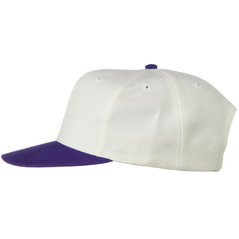 Two Tone Wool Blend Prostyle Snapback Cap