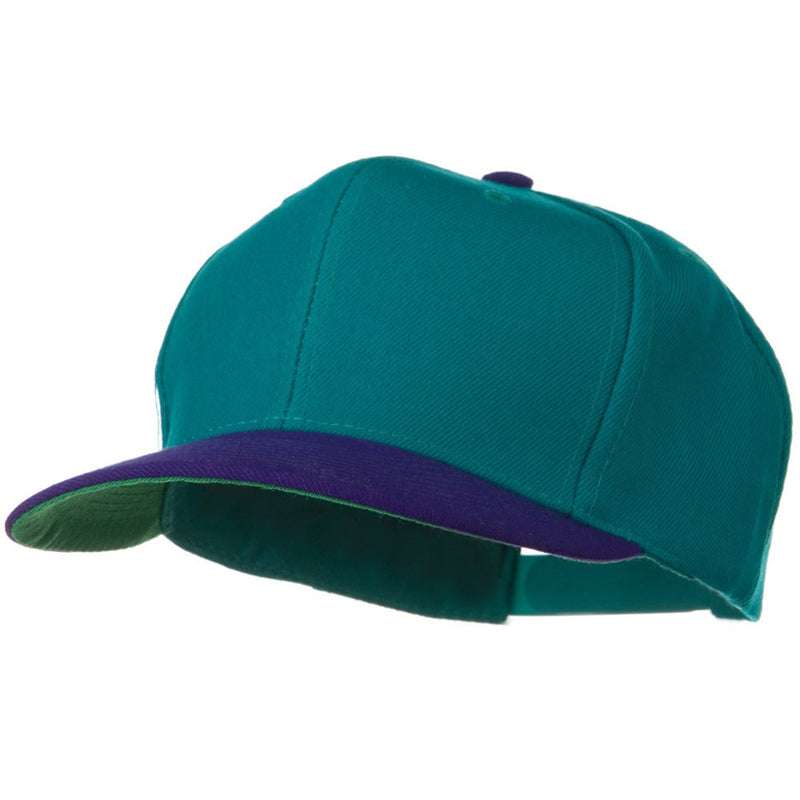 Two Tone Wool Blend Prostyle Snapback Cap