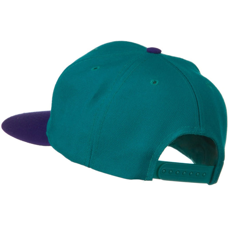 Two Tone Wool Blend Prostyle Snapback Cap