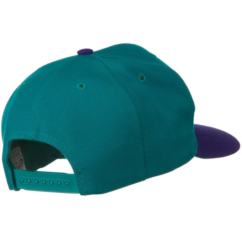 Two Tone Wool Blend Prostyle Snapback Cap