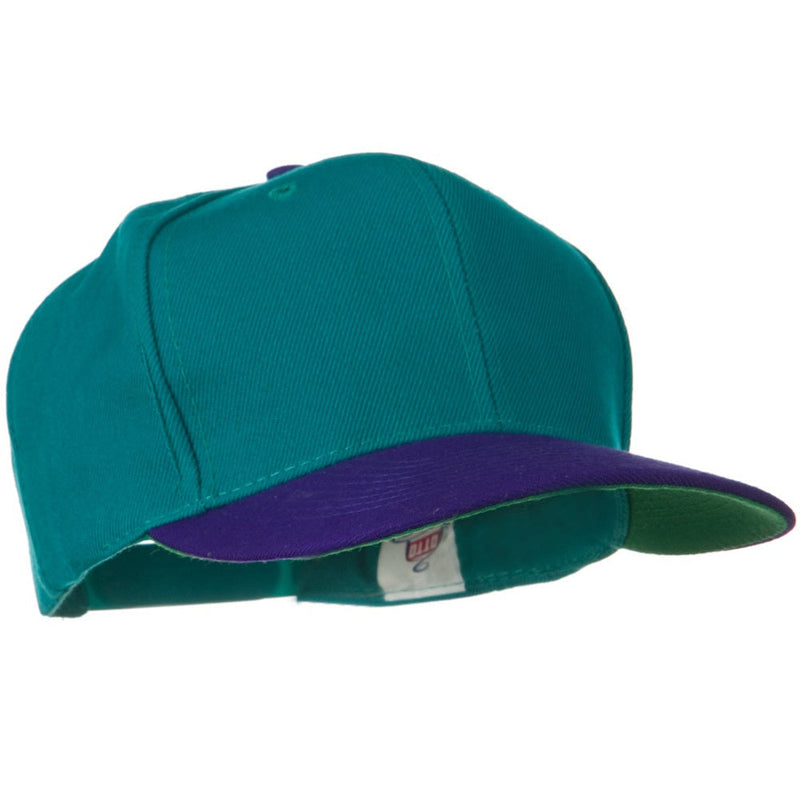Two Tone Wool Blend Prostyle Snapback Cap