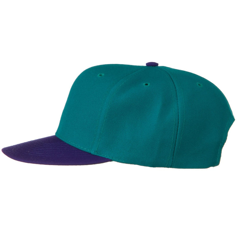 Two Tone Wool Blend Prostyle Snapback Cap