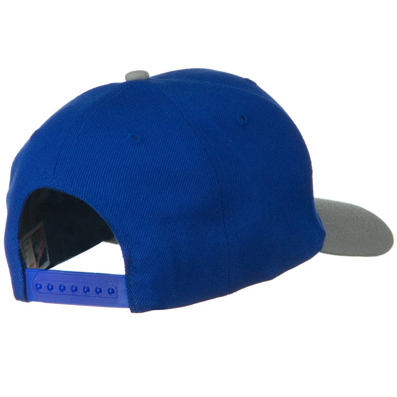 Two Tone Wool Blend Prostyle Snapback Cap