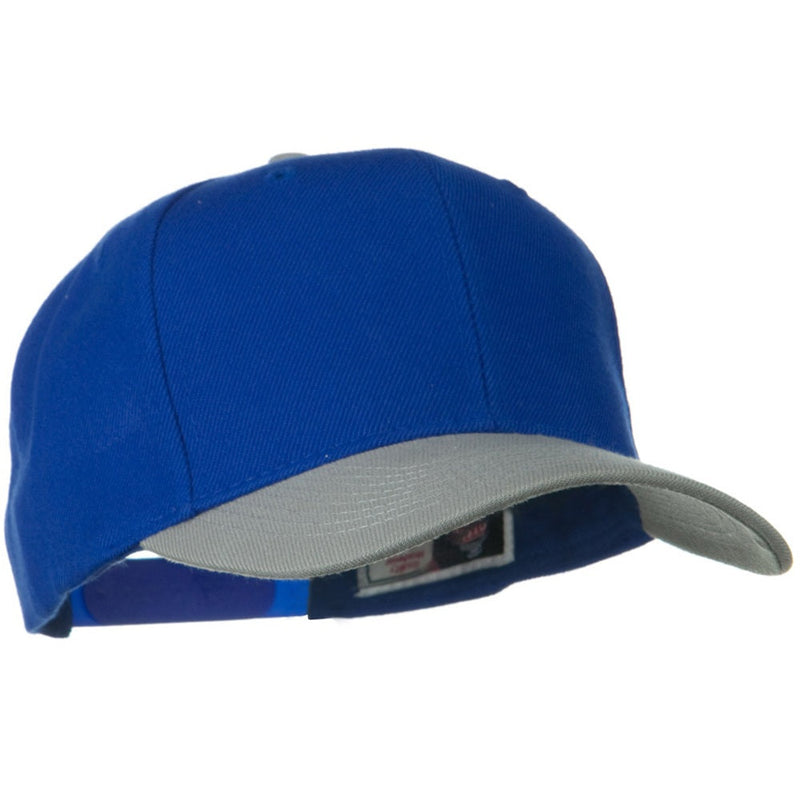 Two Tone Wool Blend Prostyle Snapback Cap