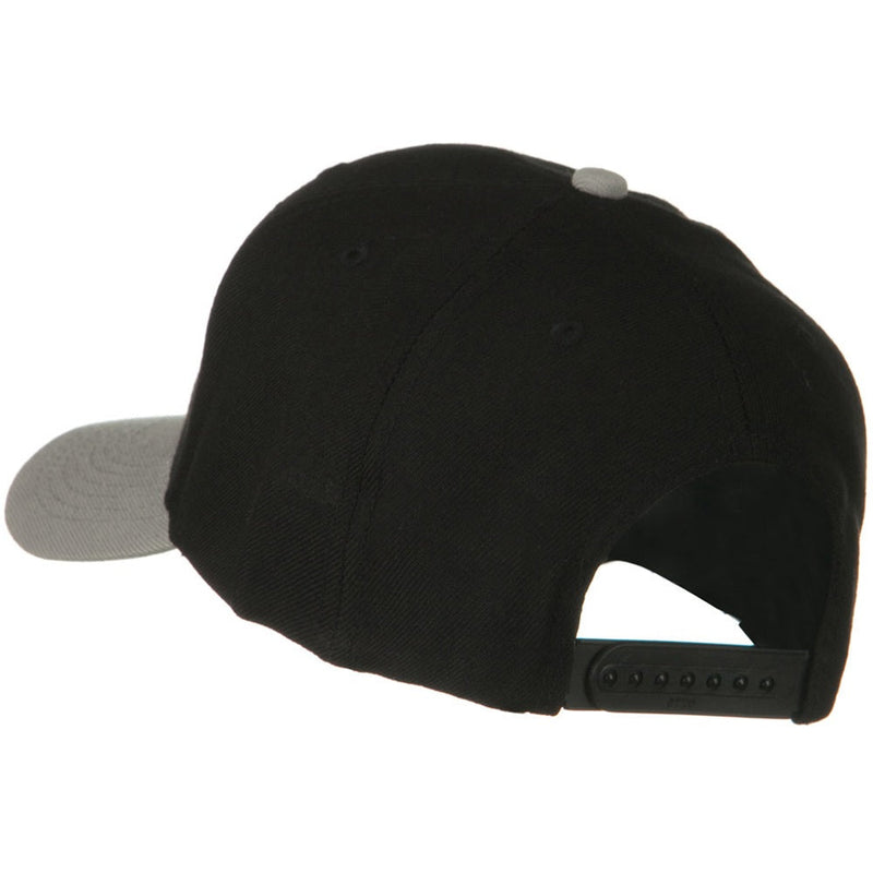 Two Tone Wool Blend Prostyle Snapback Cap