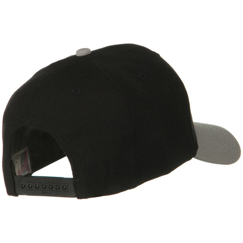 Two Tone Wool Blend Prostyle Snapback Cap