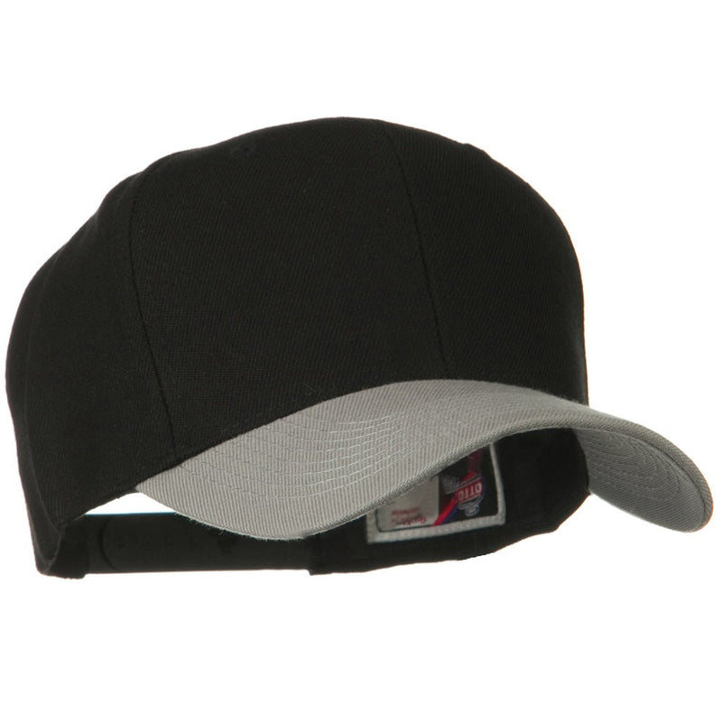 Two Tone Wool Blend Prostyle Snapback Cap