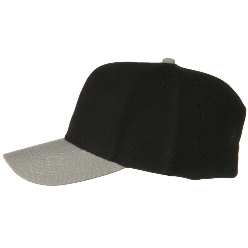 Two Tone Wool Blend Prostyle Snapback Cap