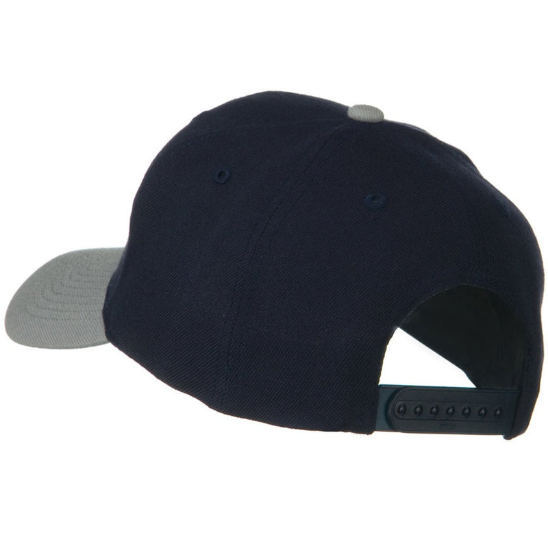 Two Tone Wool Blend Prostyle Snapback Cap