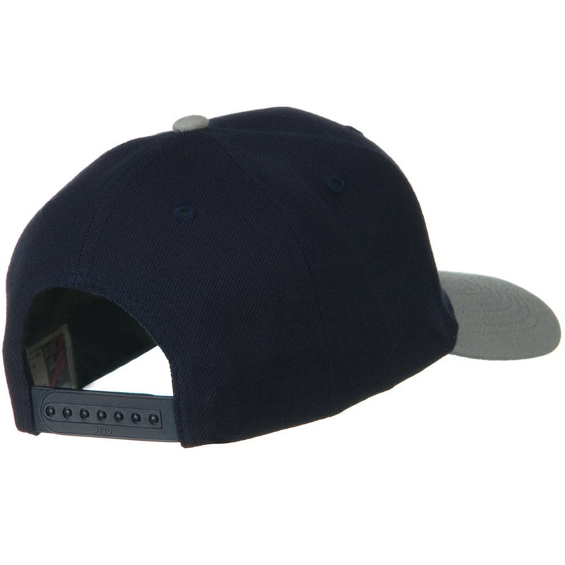 Two Tone Wool Blend Prostyle Snapback Cap