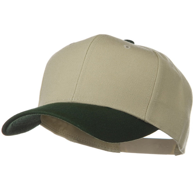 Two Tone Wool Blend Prostyle Snapback Cap
