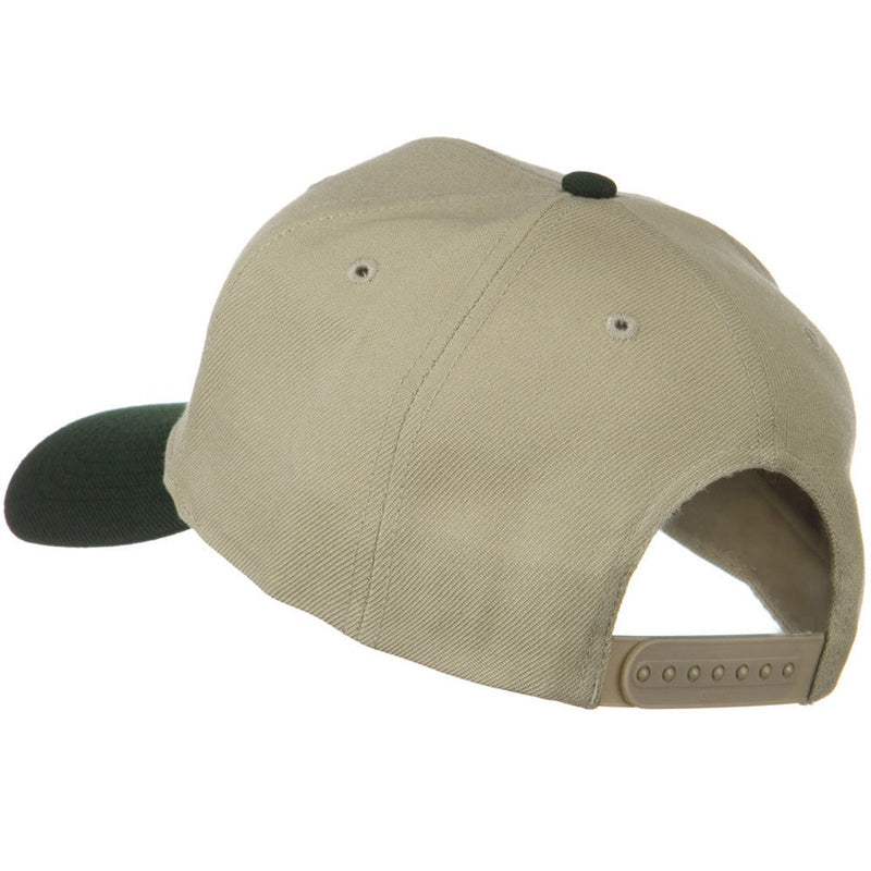 Two Tone Wool Blend Prostyle Snapback Cap