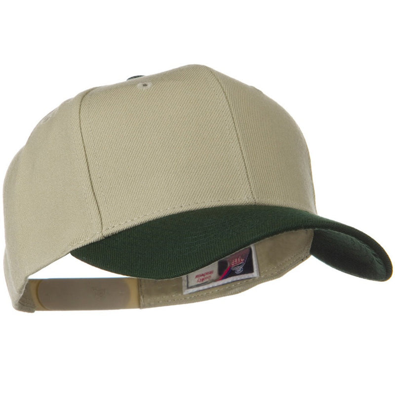 Two Tone Wool Blend Prostyle Snapback Cap