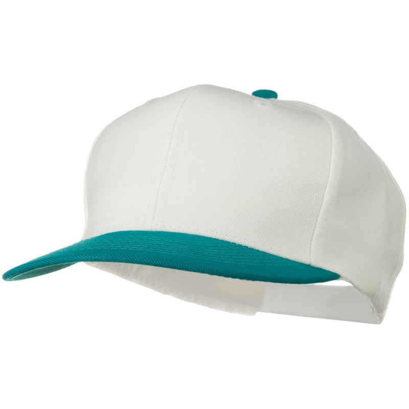 Two Tone Wool Blend Prostyle Snapback Cap
