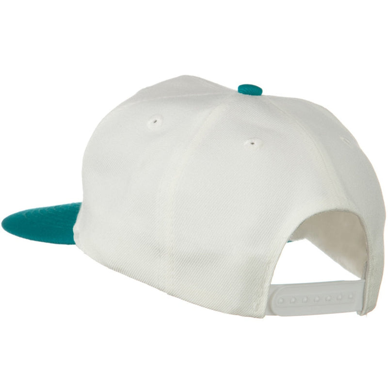 Two Tone Wool Blend Prostyle Snapback Cap