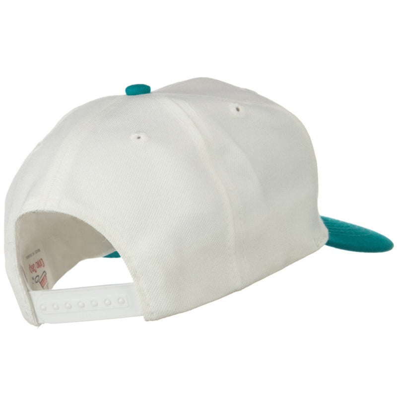 Two Tone Wool Blend Prostyle Snapback Cap