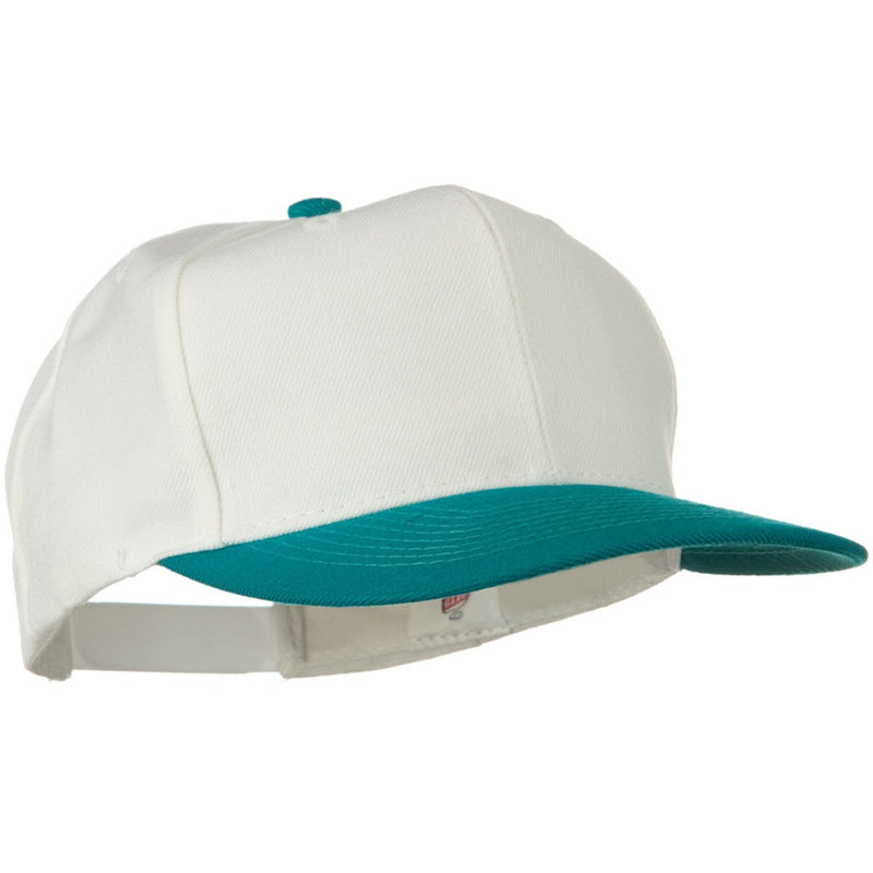 Two Tone Wool Blend Prostyle Snapback Cap