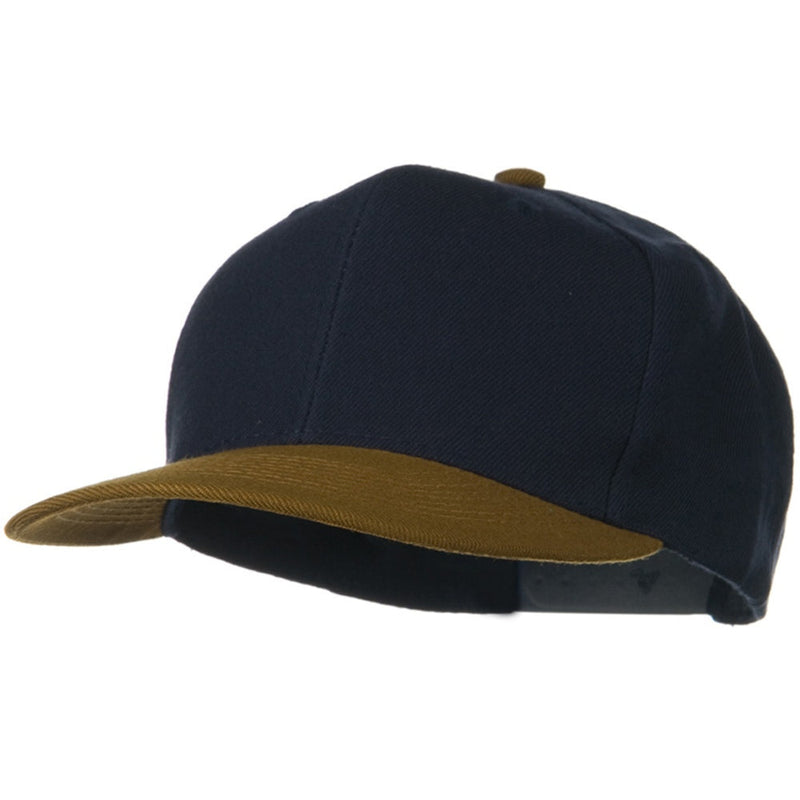 Two Tone Wool Blend Prostyle Snapback Cap