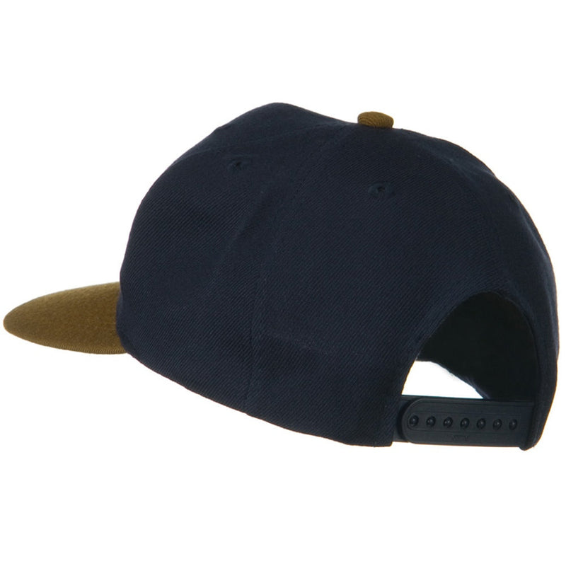 Two Tone Wool Blend Prostyle Snapback Cap