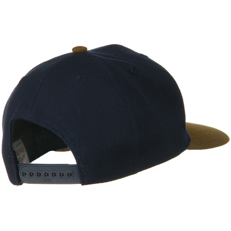 Two Tone Wool Blend Prostyle Snapback Cap