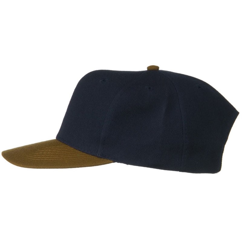 Two Tone Wool Blend Prostyle Snapback Cap