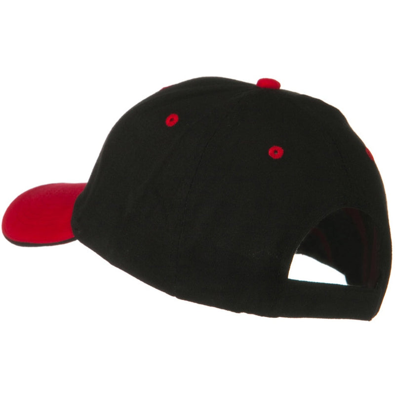 2 Tone Brushed Twill Sandwich Cap