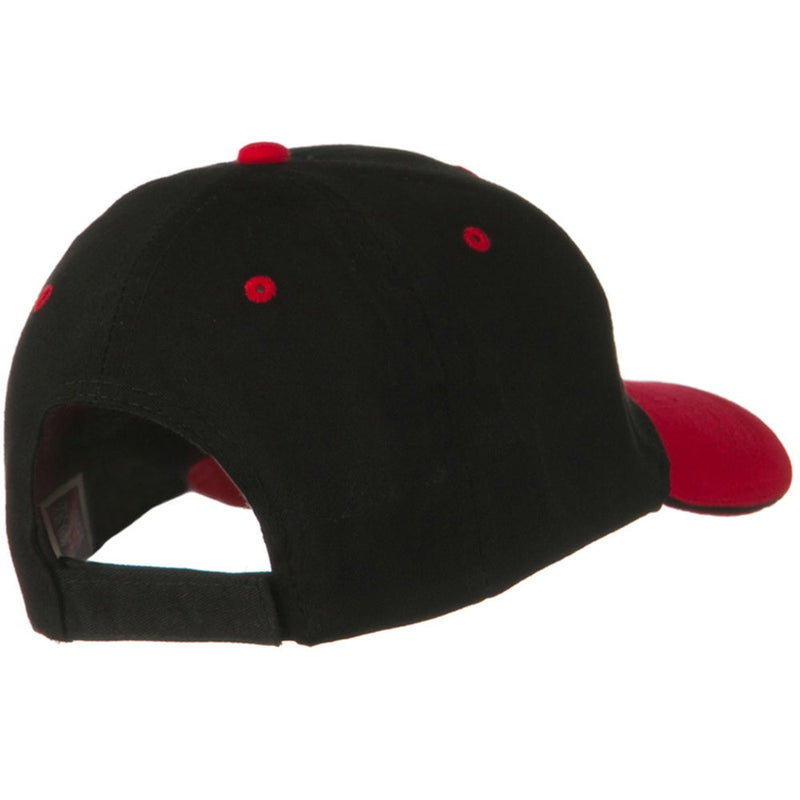 2 Tone Brushed Twill Sandwich Cap