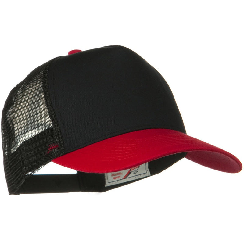Two Tone Cotton Twill 5 panel Mesh Back Cap