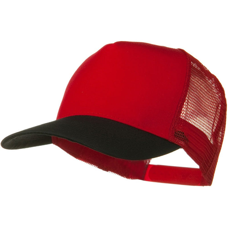 Two Tone Cotton Twill 5 panel Mesh Back Cap