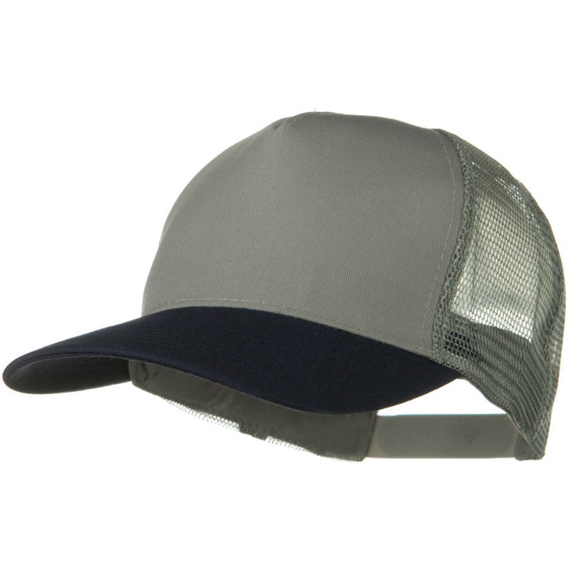 Two Tone Cotton Twill 5 panel Mesh Back Cap