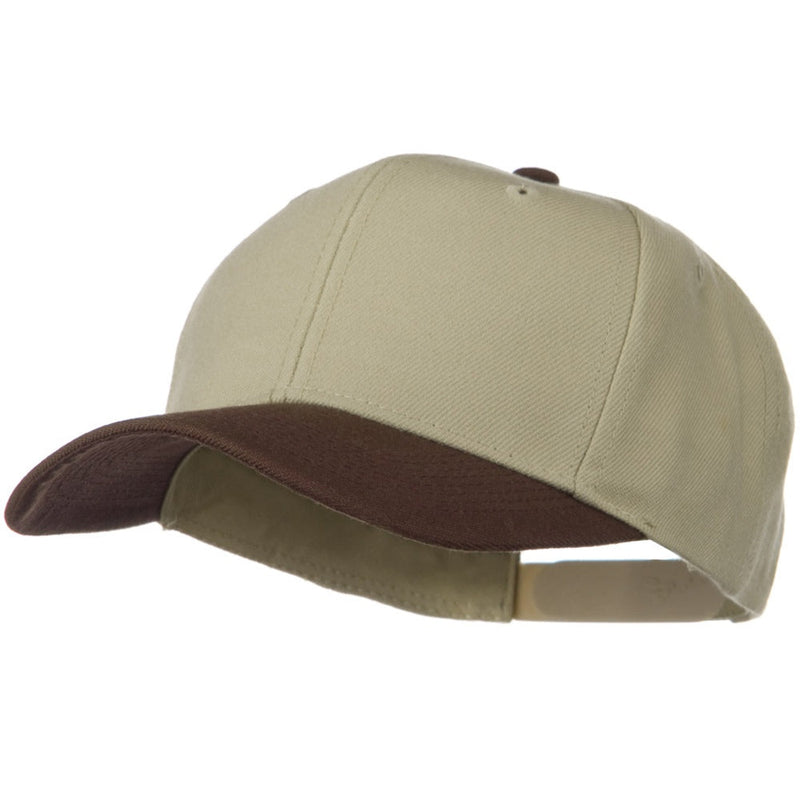 Two Tone Wool Blend Prostyle Snapback Cap