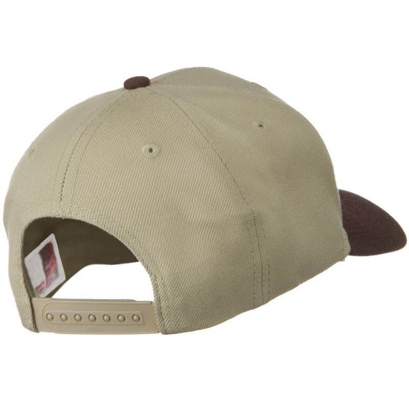 Two Tone Wool Blend Prostyle Snapback Cap
