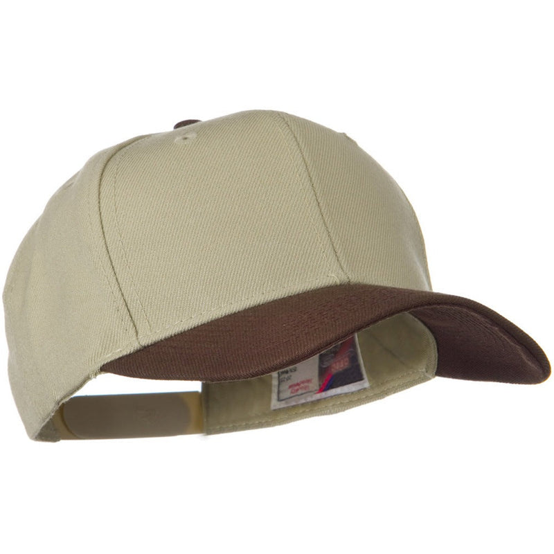 Two Tone Wool Blend Prostyle Snapback Cap