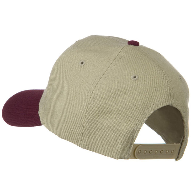 Two Tone Wool Blend Prostyle Snapback Cap
