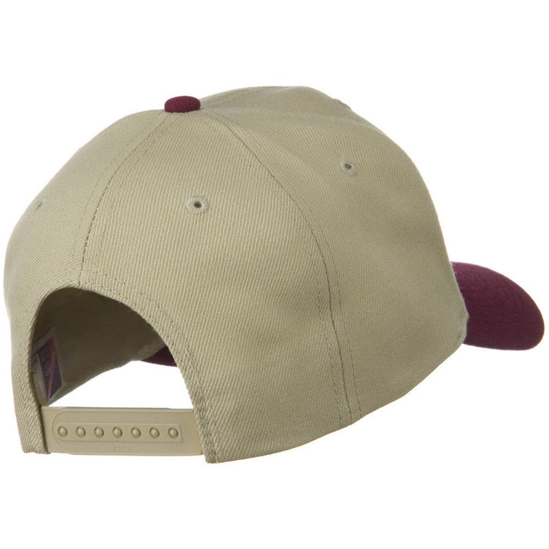 Two Tone Wool Blend Prostyle Snapback Cap