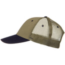 2 Tone Cotton Twill Low Profile Nylon Mesh Back Cap