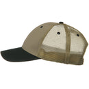 2 Tone Cotton Twill Low Profile Nylon Mesh Back Cap