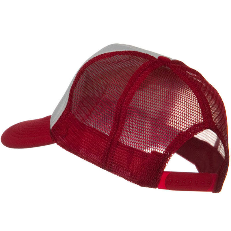 Two Tone Polyester 5 Panel Foam Front Mesh Back Cap