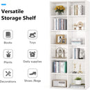 Narrow 12 Cube Bookcase With Closed Back For Living Room - White by HouseOfZazla