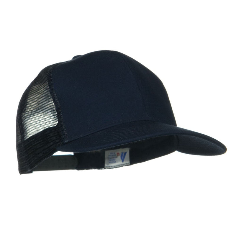 Flat Bill Snap Back Mesh Cap
