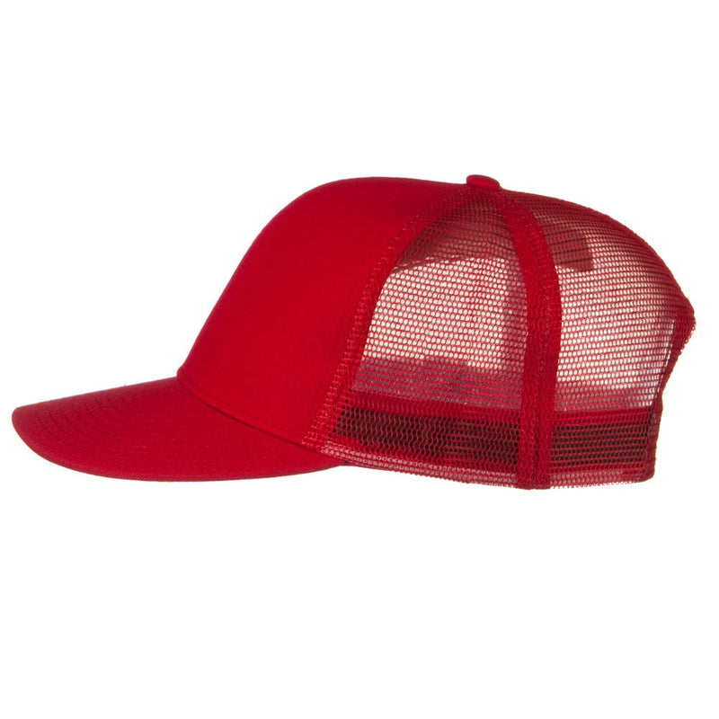 Flat Bill Snap Back Mesh Cap